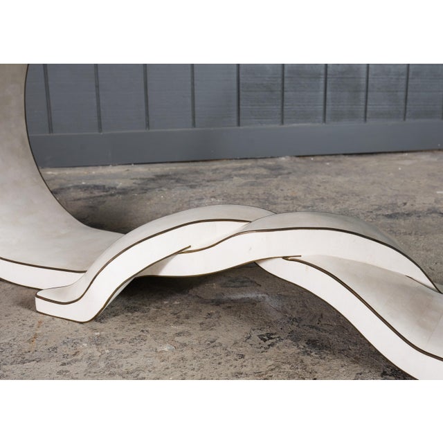 Maitland Smith Tesselated Stone Bronze Ribbon Console Table For Sale - Image 17 of 18