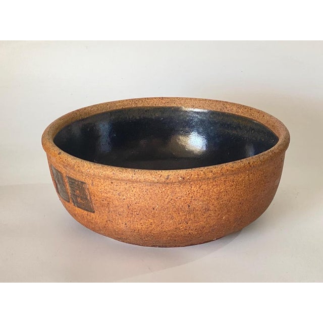 Ceramic Asian Stoneware Dish in Brown Color, Korea, 1950s For Sale - Image 7 of 9