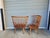 Brown Pair of Throne Chairs For Sale - Image 8 of 11