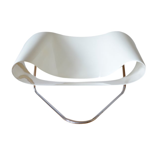 Cl9 Ribbon Chair in Fiberglass by Cesare Leonardi & Franca Stagi for Fiarm, 1960s For Sale