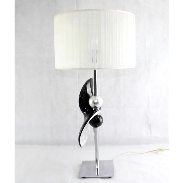 Black Handmade Table Lamp from Bondia Ceramicas Spain For Sale - Image 8 of 8
