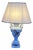 Swan Neck Porcelain Table Lamp with Fabric Shade from Gerold Tettau, 1950s For Sale