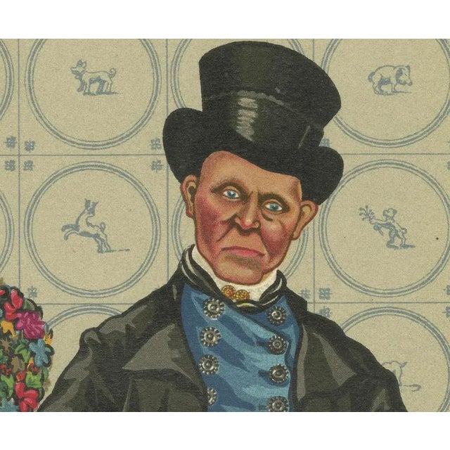 1930s Vincent, Brooks, Day & Son, Staphorst Ceremonial Dress with Shell Hat and Silver Fobs, 1932, Paper For Sale - Image 5 of 11