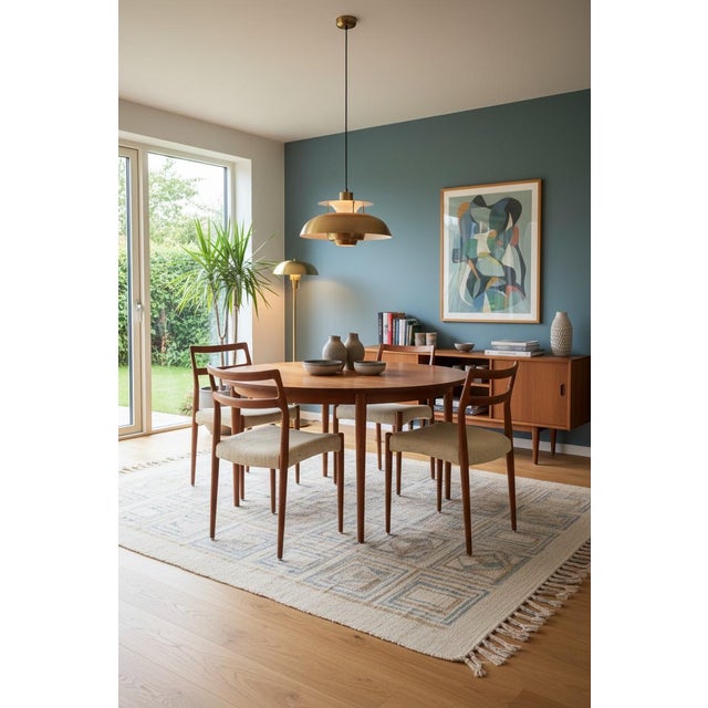 Chairs in Teak and Leather by Henning Kjærnulf for KS Møbler, 1960s, Set of 4 For Sale - Image 12 of 14