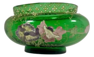 Legras Mont Joye Enameled Art Glass Vase, c. 1900