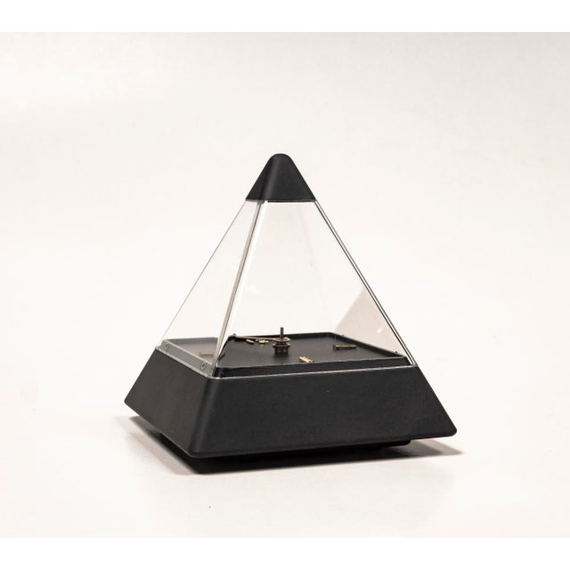 Postmodern pyramid clock from 1989, designed by Hidekatsu Nomizu for Tochigi Tokei, and representative of the object...