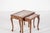 Vintage Nesting Tables with Cane and Glass Top, Set of 2 For Sale - Image 9 of 11