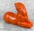 Vintage Hollywood Regency Large Orange Plaster Unicorn Sculpture For Sale - Image 4 of 10