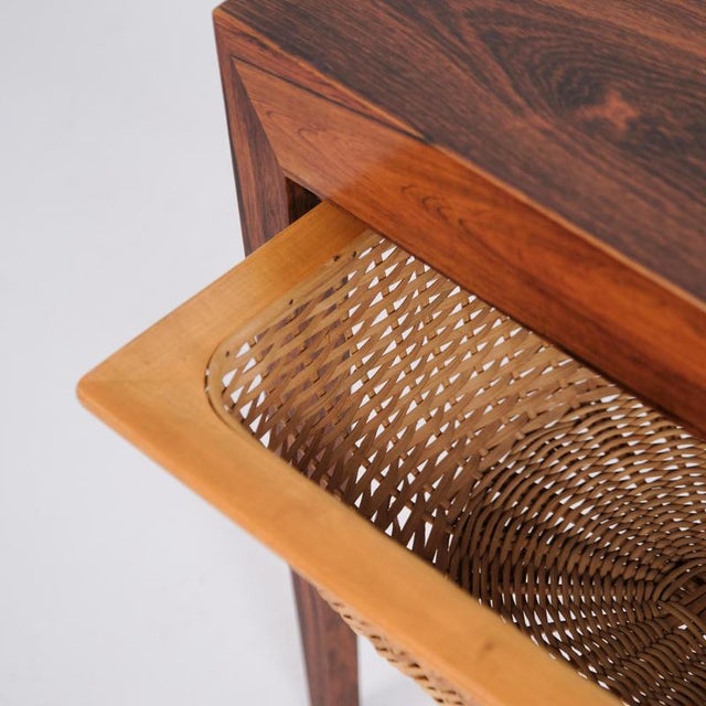 Model 40 Rosewood Side Table by Severin Hansen for Haslev Møbelfabrik, 1960 For Sale - Image 7 of 12