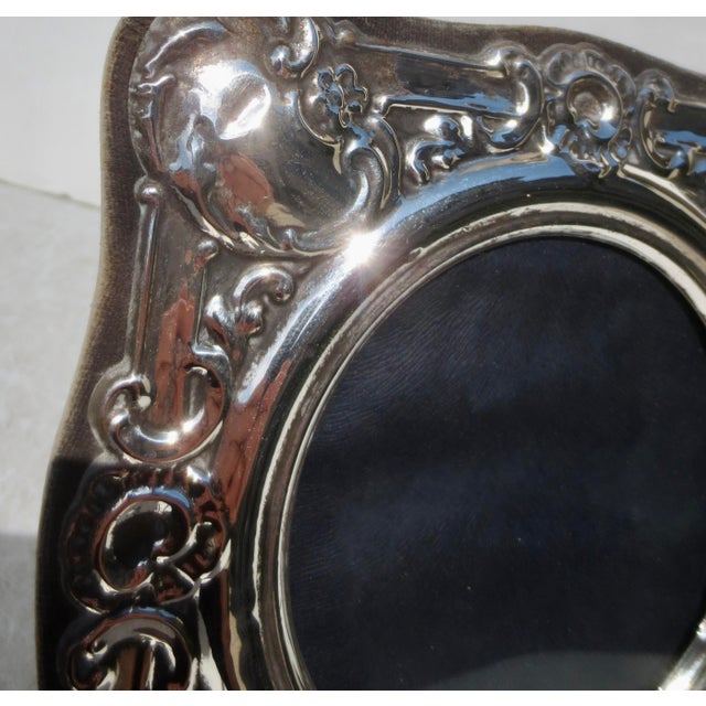 Sterling Silver Edwardian Style Photo Frame. For Sale - Image 4 of 8