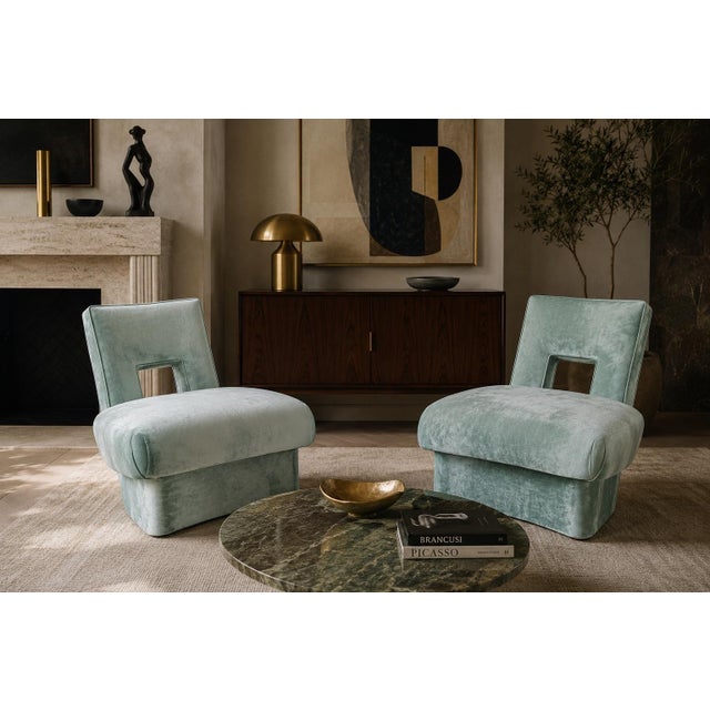 Mid 20th Century Mid 20th Century James Mont Style Lounge Chairs For Sale - Image 5 of 7