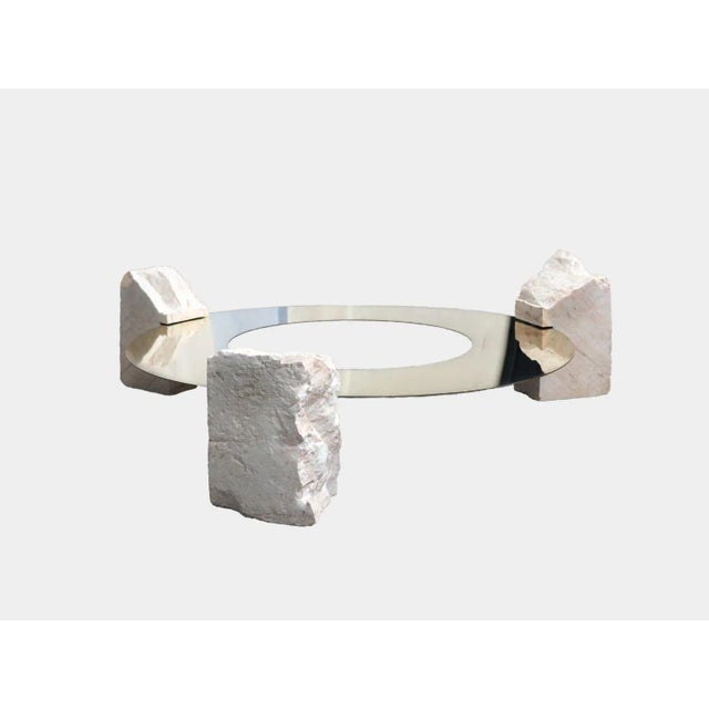 Unique cosmic table by dessislava madanska onedesignspace dimensions: w 134 x d 134 x h 24 cm materials: marble, brass...