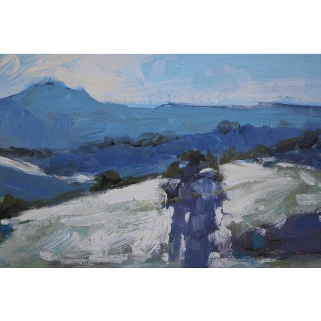2020s Distant Summer Hills Oil Painting by L Haas For Sale - Image 5 of 9