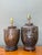 Contemporary Vintage Boho Glazed Ceramic Lamps - Set of 2 For Sale - Image 3 of 18