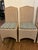 Set of four (4) great looking Lloyd Loom woven dining chairs with new custom Kravet printed batik seat pads. Lloyd Loom...