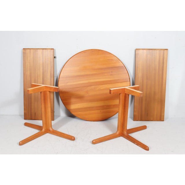 Mid-Century Modern Extendable Dining Table in Teak from Langeskov Möbelfabrik, 1970s For Sale - Image 10 of 18
