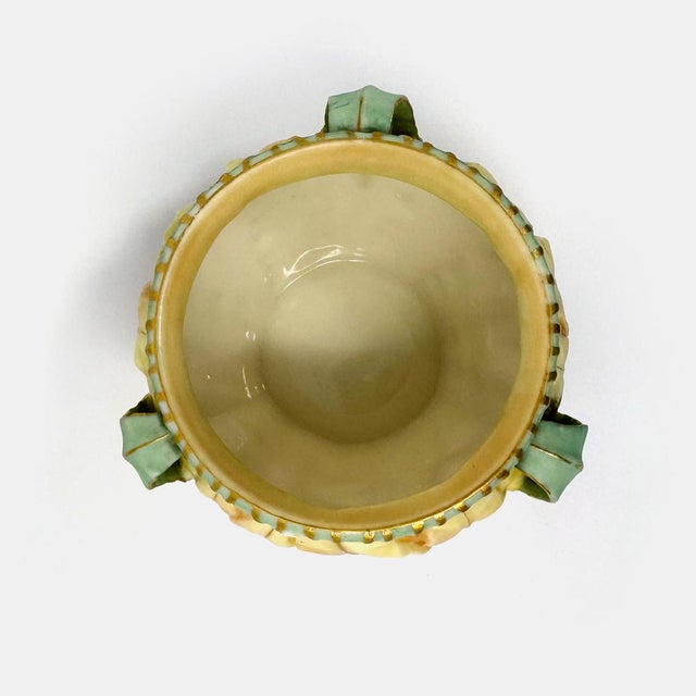 English Early 20th Century Miniature Royal Worcester Blush Ivory Jardiniere For Sale - Image 3 of 5