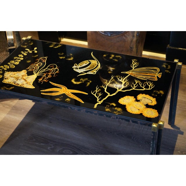 Black Mid-Century French Side Table For Sale - Image 8 of 10