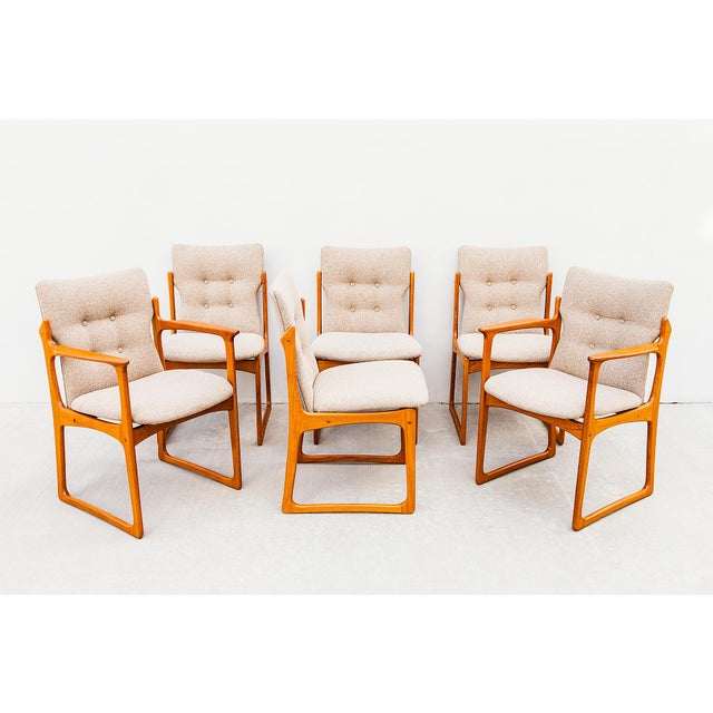 Vintage Danish Modern Solid Teak Dining Chairs by Vamdrup For Sale - Image 15 of 15