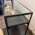 Crate & Barrel Ventana Iron + Glass Console For Sale - Image 9 of 12