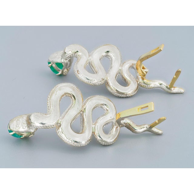 Massive Snake Earrings- Set of 2 For Sale - Image 4 of 7