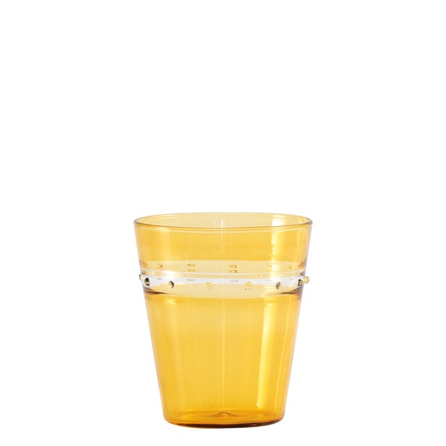 Contemporary A Pallini Tumbler (Set of 4) - Golden Yellow For Sale - Image 3 of 3