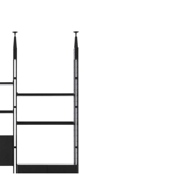 Modular Bookcase in Black Stained Ask by Franco Albini for Cassina For Sale - Image 6 of 11