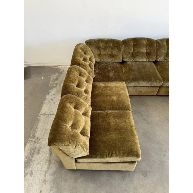 Limited Edition: Lugo Modular Sofa in Green Chenille For Sale - Image 18 of 18