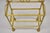Italian Hollywood Regency Gold Gilt Iron 3 Tier Shelf Small Display Stand (A) For Sale In Philadelphia - Image 6 of 12