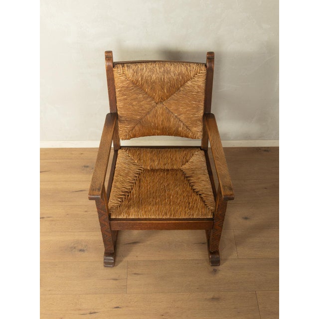Vintage Brutalist Wooden Armchair For Sale - Image 5 of 8