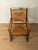 Vintage Brutalist Wooden Armchair For Sale - Image 5 of 8