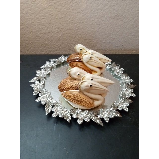 1990s Pair of David Lawrence Harmony Kingdom England "Pell Mell" Pelican Box Figurines For Sale - Image 5 of 6