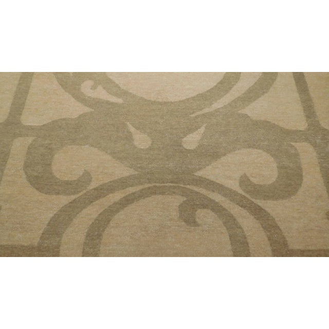 Contemporary Genuine Hand Knotted Rug - 9'x 11'10" For Sale In Los Angeles - Image 6 of 9