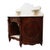Victorian Carved Walnut & Burl Marble Top Server Desk With Candle Stands C1880 For Sale - Image 3 of 11