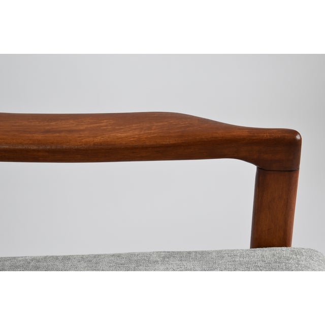 Scandinavian Grey Teak Armchair, 1960s For Sale - Image 11 of 12