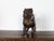 Glass English 1900s Standing Terracotta Pug Sculpture with Glass Eyes and Collar For Sale - Image 7 of 9