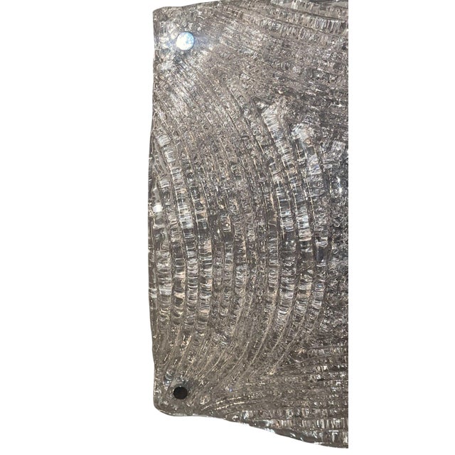 AVMazzega Mazzega Murano Glass Flush Mount Ceiling Light, Italy, 1970's. For Sale - Image 4 of 9