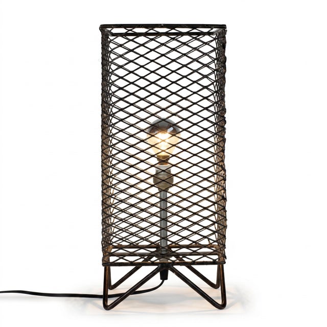 Vintage Table Lamp in the style of Mathieu Matégot, 1950s For Sale - Image 13 of 13