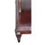 1920s Mahogany Leather Top Sofa End Table Brass Column Lion Pull Carved For Sale - Image 14 of 16