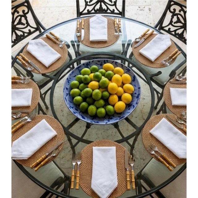 Ceramic Hand-Painted Moroccan Safi Ceramic Charger Platter by M. Reda Dbila For Sale - Image 7 of 10