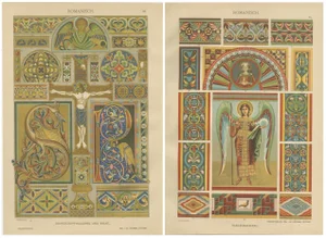 H. Dolmetsch, Manuscript and Mural Designs, 1887, Paper, Set of 2