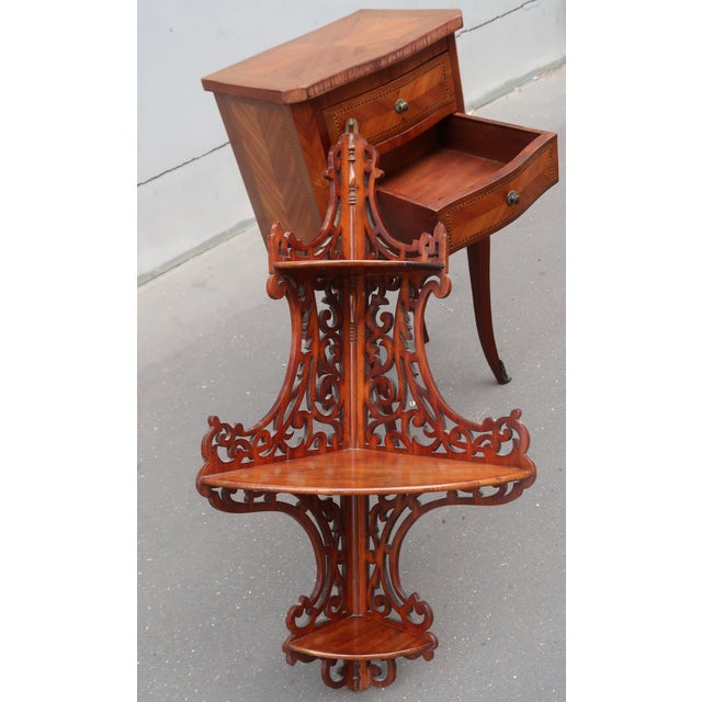 Late 19th Century French Large XIXth Century Wall Angle Shelf. For Sale - Image 5 of 12