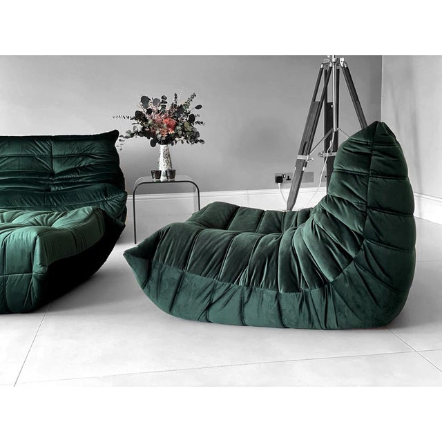 Togo Sofa Set by Michel Ducaroy for Ligne Roset, Set of 5 For Sale - Image 11 of 14