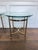 1970s Pair of Vintage LaBarge Style Brass & Glass End Tables | Neoclassical Hollywood Regency For Sale - Image 5 of 10
