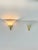 1970s Wall Lights in Opaline Glass and Brass from Limburg, Germany, 1970, Set of 2 For Sale - Image 5 of 8