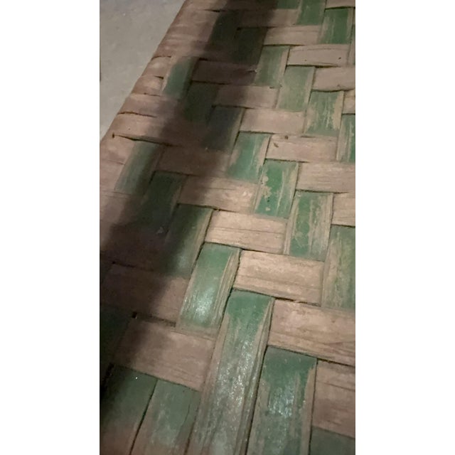 1910s Antique Child’s Rocking Chair c.1905–1925 – Wolcott Mfg. Co., Indiana – Original Paint & Maker’s Stamp For Sale - Image 5 of 12