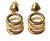 Gold Vintage Mid-20th Century 18k Yellow Gold Textured Dangle Earrings For Sale - Image 8 of 9