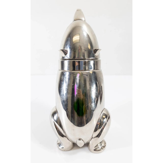 Mid-Century Modern Art Deco Style Chrome Polar Bear Cocktail Shaker For Sale In New York - Image 6 of 12
