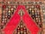 Vintage Persian Mazgalan Area Rug, Hand-Knotted Wool, Geometric Pattern, 5x7, Red & Navy For Sale - Image 12 of 18