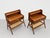 Pair of Mid Century Modern Handcrafted Caned Cabinets | Teak Bedside Tables For Sale - Image 4 of 12